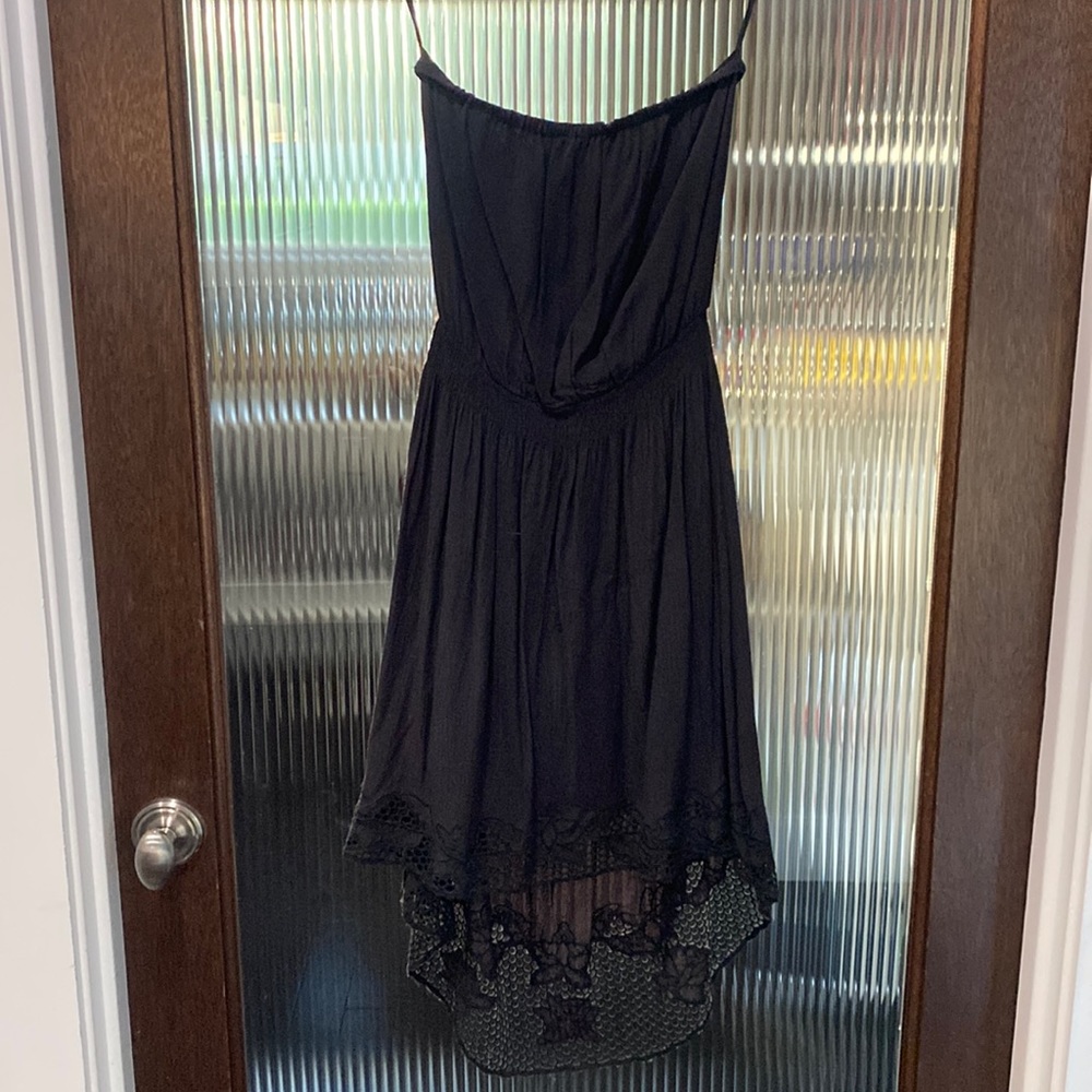 Line & Dot High/Low Dress
